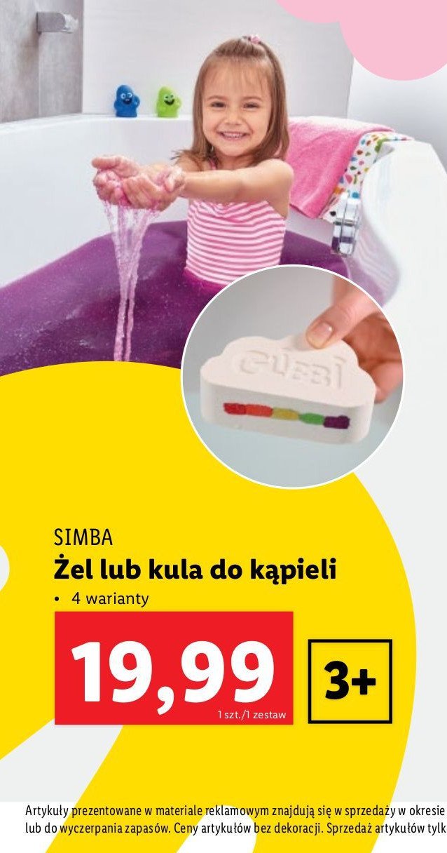 Żelkowa masa do kąpieli glibbi Simba promocja