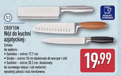 Nóż do kuchni azjatyckiej sztuka promocja w Aldi