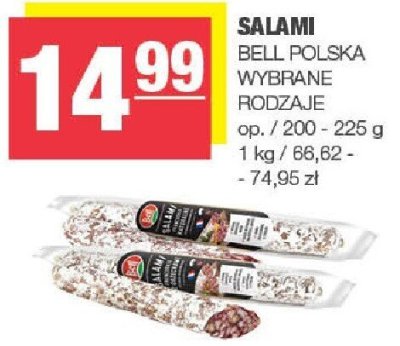 Salami Bell Polska wybrane rodzaje promocja w SPAR
