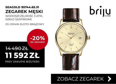 Zegarek męski Seagold 95744.65.31 złoto-brązowy promocja w Briju