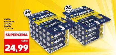 Baterie AA lub AAA longlife promocja w Kaufland