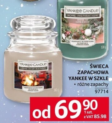 Świeca zapachowa Yankee Candle w szkle różne zapachy promocja w Selgros