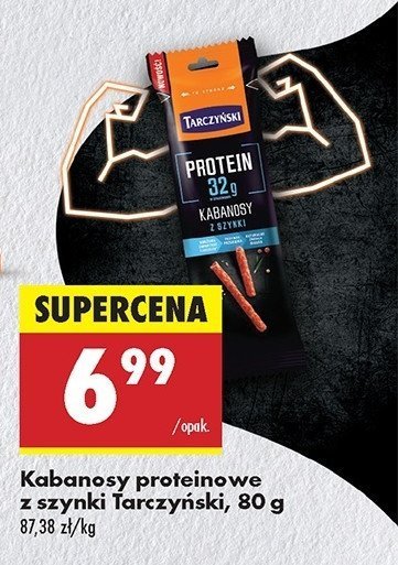 Kabanosy z szynki Tarczyński protein promocja w Chorten