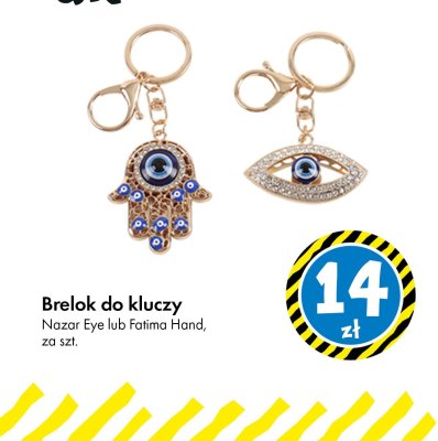 Brelok do kluczy Nazar Eye lub Fatima Hand promocja w Tedi