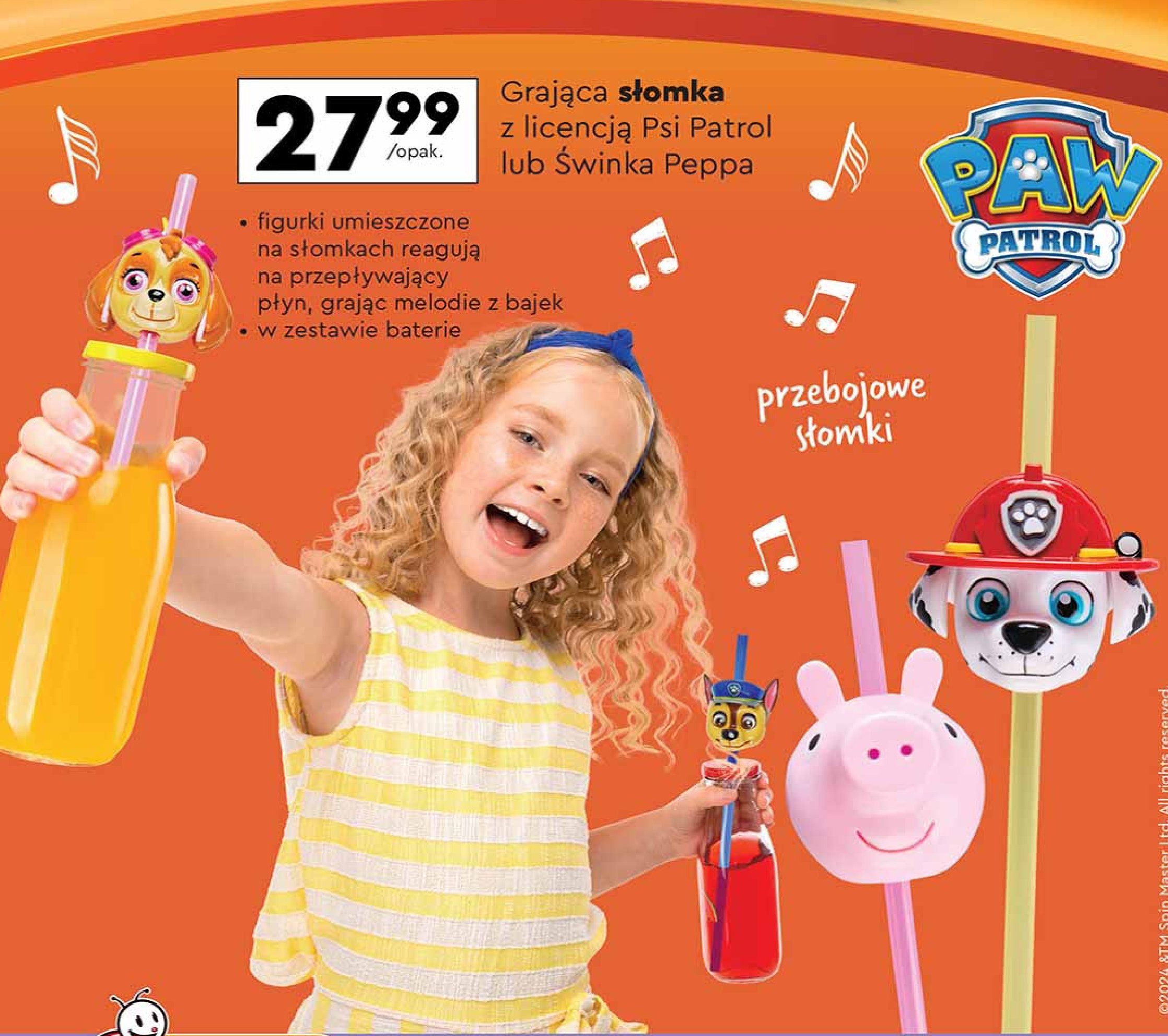 Grająca słomka świnka peppa promocja