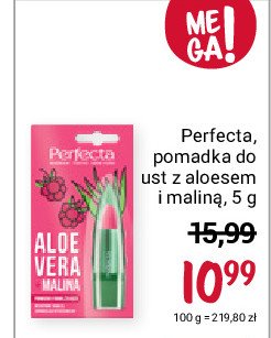 Pomadka od偶ywcza do ust z aloesem i malin膮 Perfecta promocja