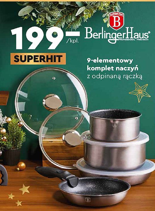 Zestaw garnków metallic Berlinger haus promocja
