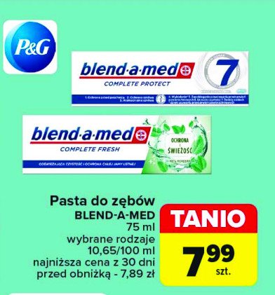 Pasta do zębów original Blend-a-med complete 7 promocja