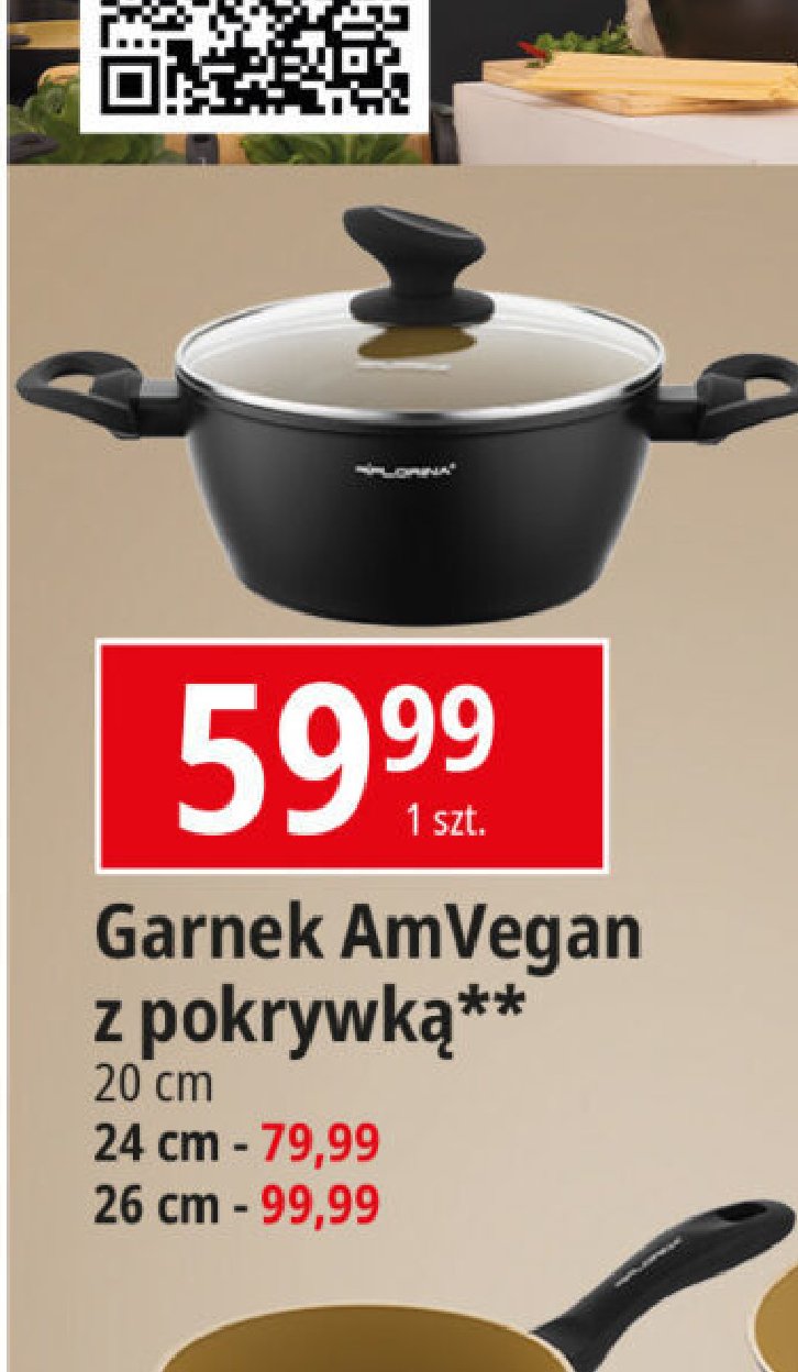 Garnek amvegan 24 cm Florina (florentyna) promocja w Leclerc