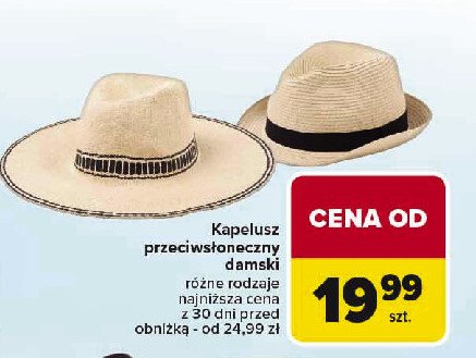 Kapelusz damski promocja w Carrefour