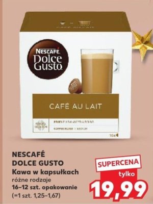 Kawa w kapsułkach NESCAFÉ DOLCE GUSTO różne rodzaje promocja w Kaufland
