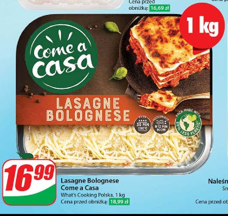 Lasange bolonese Come a casa promocja