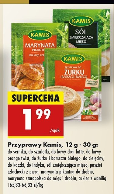 Przyprawa do kawy orange twist Kamis promocja w Biedronka