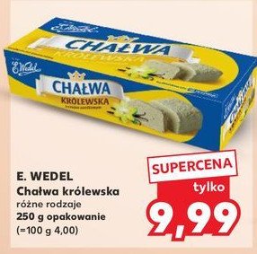 Chałwa waniliowa E. wedel królewska promocja