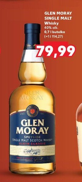 Whisky Glen moray elgin classic promocja w Kaufland