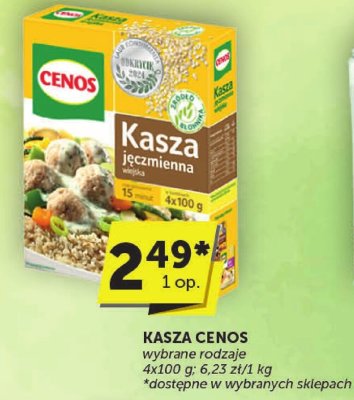 Kasza jęczmienna CENOS wybrane rodzaje promocja w ABC