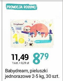 Pieluszki dla dzieci new born Babydream fun&fit promocja