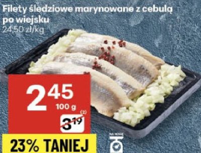 Filety śledziowe marynowane z cebulą po wiejsku promocja w Delikatesy Centrum