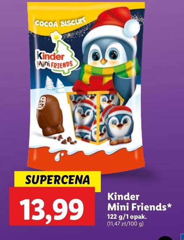 Ciastka mini friends Kinder promocja