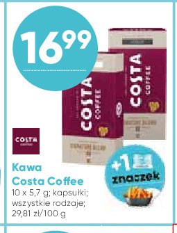 Kawa lungo Costa coffee signature blend promocja