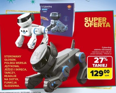 Cyberdog zdalnie sterowany S-Cyberdog promocja w Carrefour
