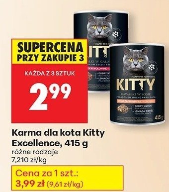 Karma dla kota Excellence różne rodzaje promocja w Biedronka