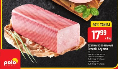 Szynka konserwowa Rzeźnik Szymon promocja w POLOmarket