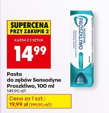 Pasta do zębów Sensodyne Proszkilwo promocja w Biedronka