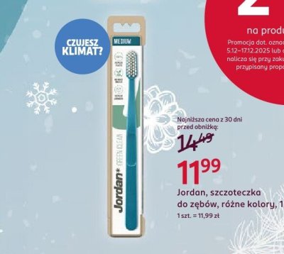 Szczoteczka do zębów Jordan, różne kolory, 1 szt. promocja w Rossmann