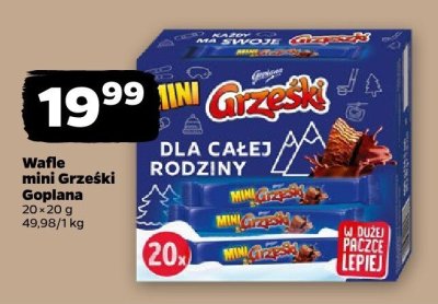 Wafle mini Grześki promocja w Netto