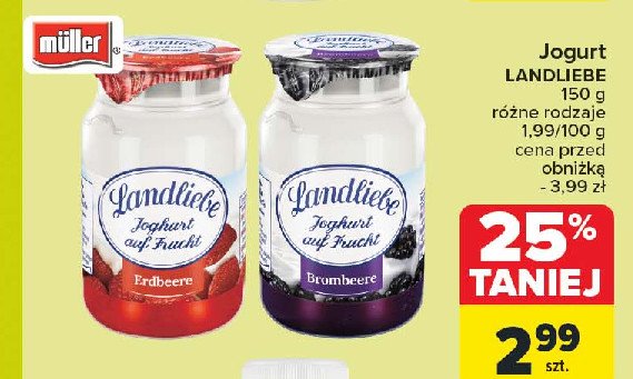 Jogurt truskawka Landliebe promocja