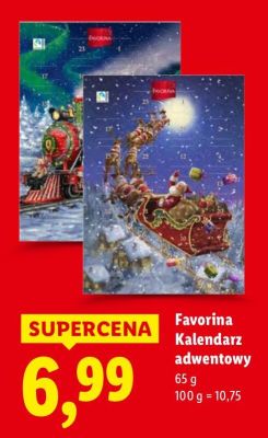 Kalendarz adwentowy Favorina promocja w Lidl