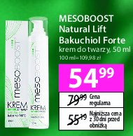 Krem do twarzy natural lift bakuchiol forte Mesoboost promocja