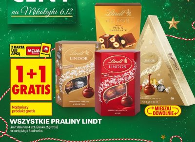 Praliny Lindor assorted promocja w Biedronka