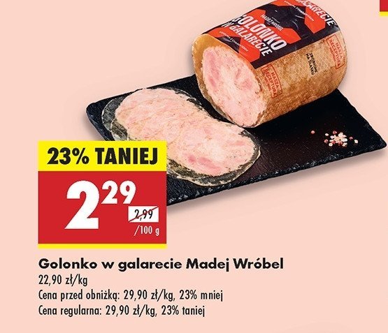 Golonko w galarecie Madej & wróbel promocja w Biedronka