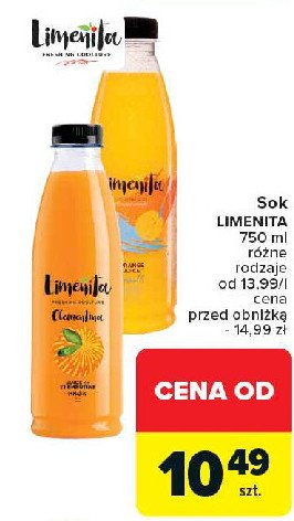 Sok z pomara艅czy Limenita fresh & cool promocja