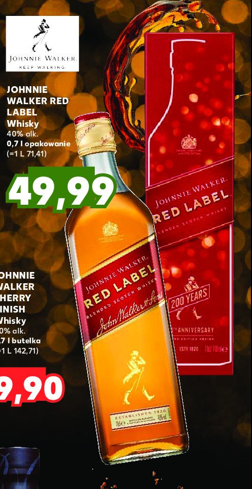 Whisky puszka Johnnie walker red label promocja