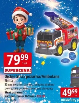 Dickie straż pożarna/Ambulans Simba promocja w Leclerc
