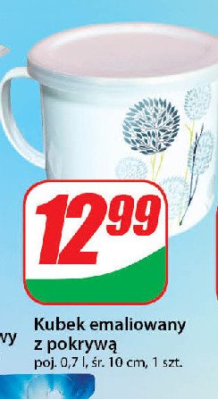 Kubek emaliowany 10 cm promocja