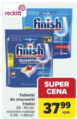 Tabletki do zmywarki Finish Powerball Quantum promocja w Carrefour