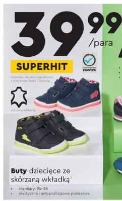 Buty dziecięce ze skórzaną wkładką rozm. 24-28 cm Youngstyle promocja