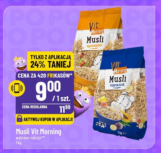 Musli orzechowe Vit morning promocja w POLOmarket