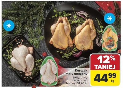 Kurczak mały mrożony żółty, biały promocja w Carrefour