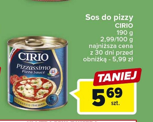 Sos do pizzy klasyczny Cirio promocja
