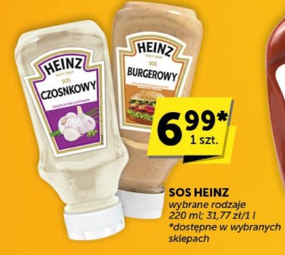 Sos Heinz czosnkowy promocja w ABC