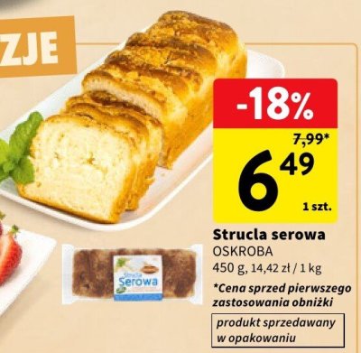 Strucla serowa OSKROBA promocja w Intermarche