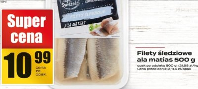 Filety śledziowe ale matias 800 g promocja w Supeco