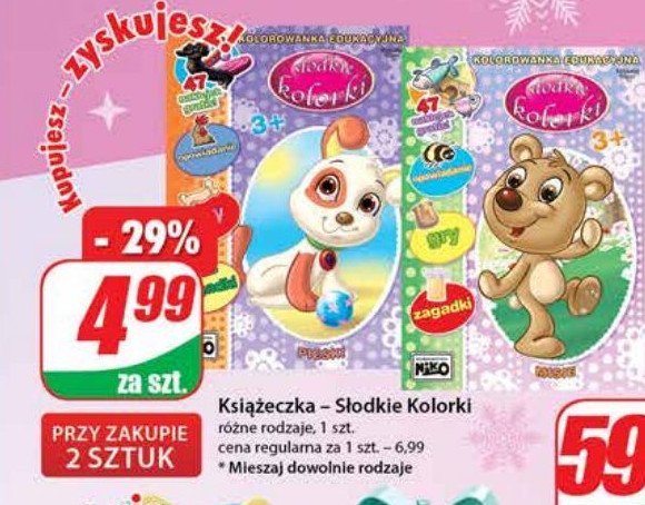 Kolorowanka słodkie kolorki - pieski promocja