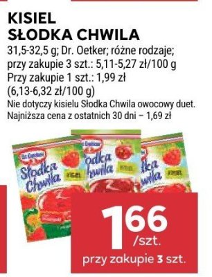 Kisiel Słodka Chwila różne rodzaje promocja w Stokrotka