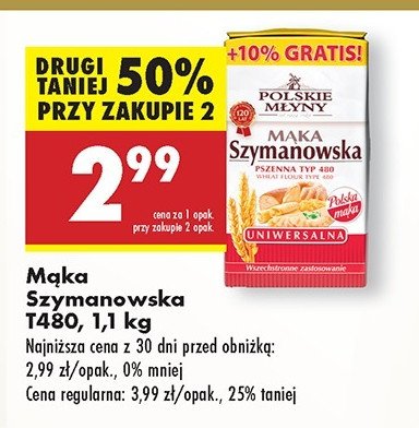 Mąka szymanowska uniwersalna Polskie młyny promocja w Selgros